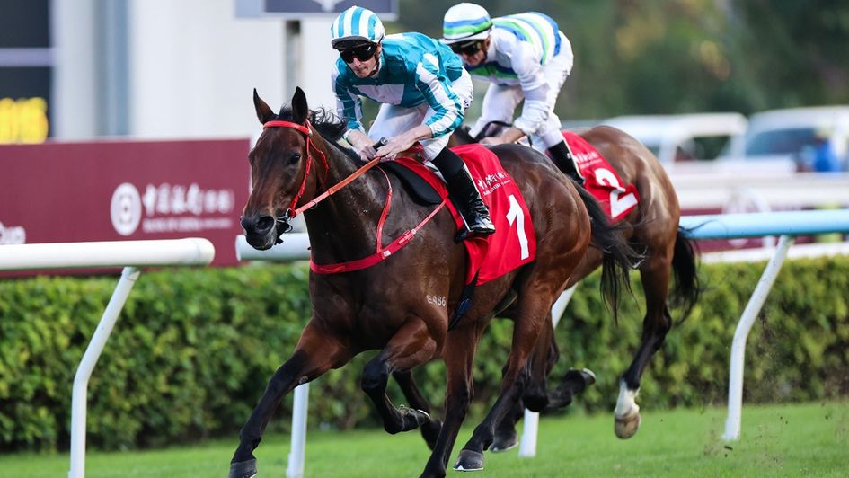 Romantic Warrior returned to action with an impressive win at Sha Tin (credit: HKJC)