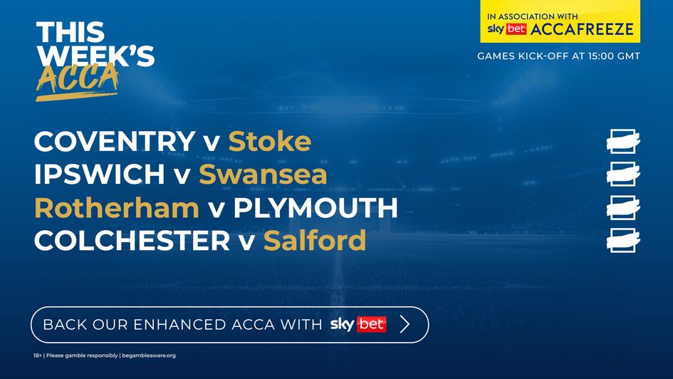 CLICK HERE for our 12/1 acca!