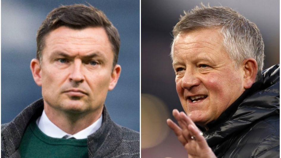Paul Heckingbottom (left) is in temporary charge with Chris Wilder set to leave Sheffield United