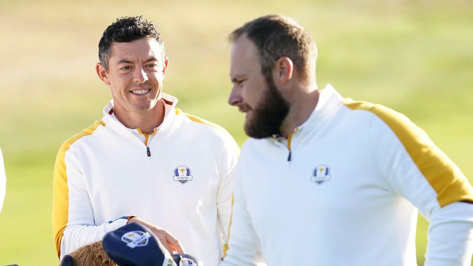 Tyrrell Hatton and Rory McIlroy