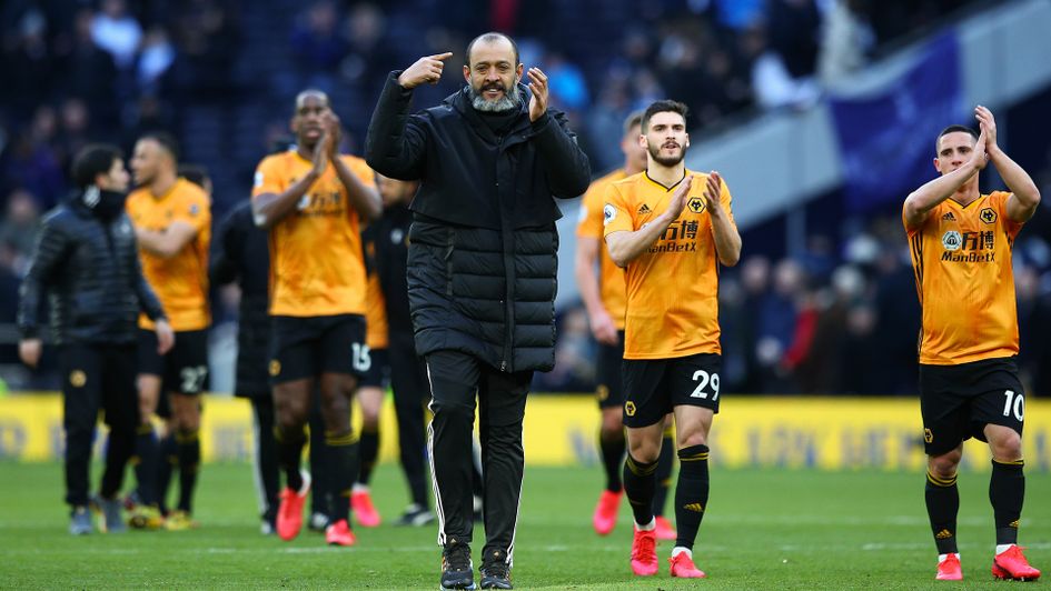 Nuno celebrate for Wolves