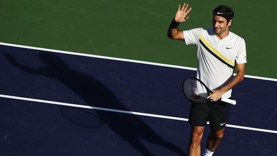 Roger Federer won his 60th match at Indian Wells