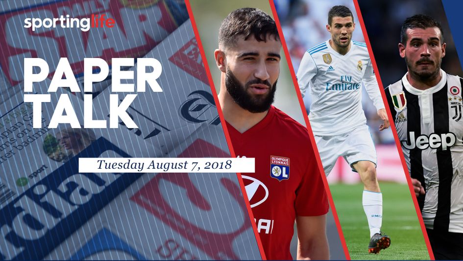 Paper Talk: Nabil Fekir, Mateo Kovacic and Stefano Sturaro (left to right) all feature