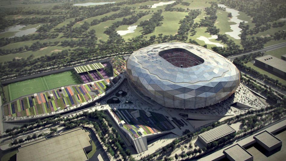 A rendered image of the the Qatar Foundation Stadium, a 2022 World Cup venue to be built in Doha