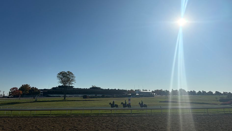 Andrew Balding's string make their way to the track