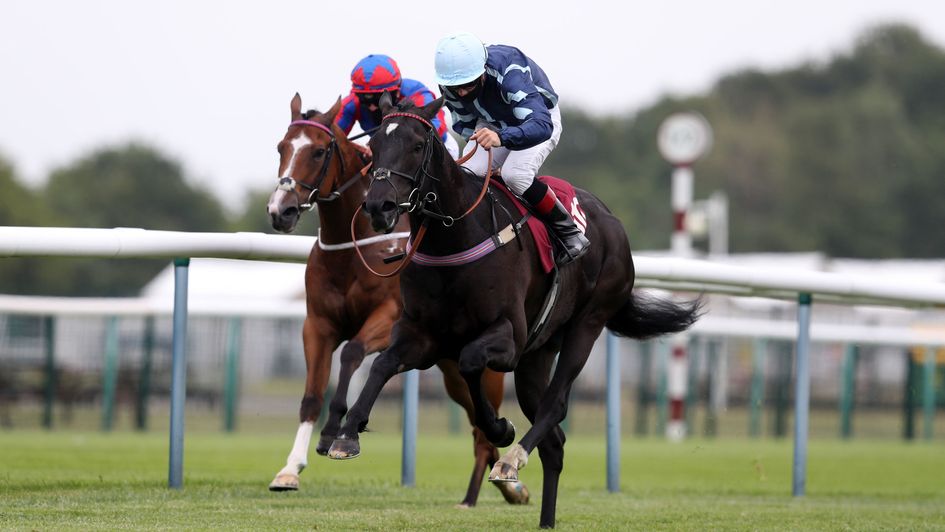 Triple Spear ridden by Ben Curtis (right)