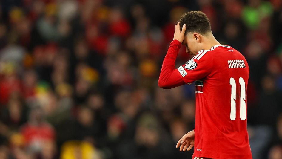 Brennan Johnson missed a penalty for Wales