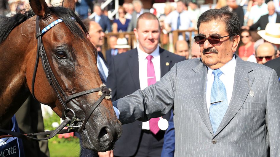 Sheikh Hamdan with his brilliant sprinter Battaash