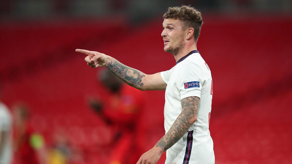 Kieran Trippier in action for England