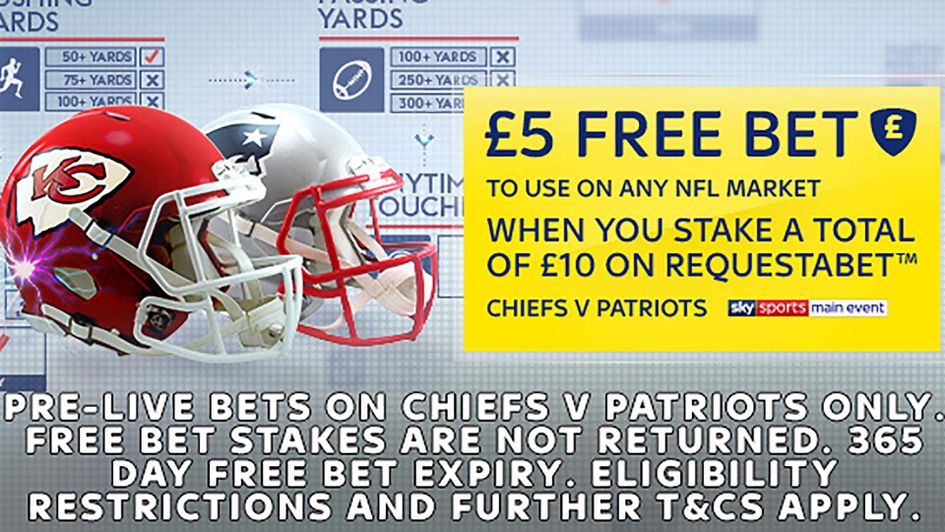 The Sky Bet RequestABet offer for the Chiefs v Patriots