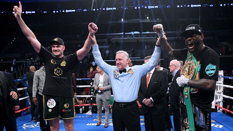 Tyson Fury and Deontay Wilder drew in Los Angeles