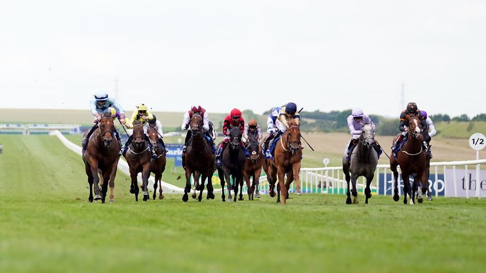 Starman (left) wins the Darley July Cup