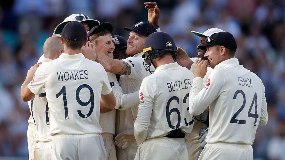 England celebrate