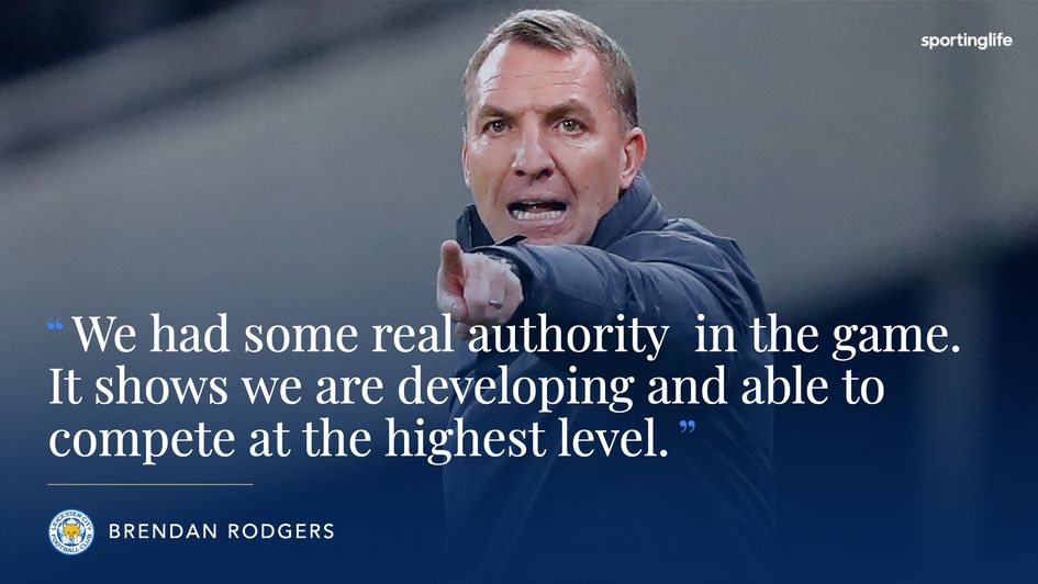 Brendan Rodgers was delighted with his sides performance against Manchester United