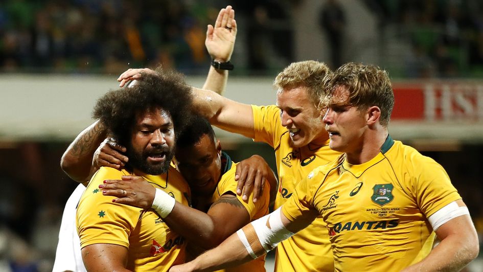 Tatafu Polota-Nau crosses for the Wallabies