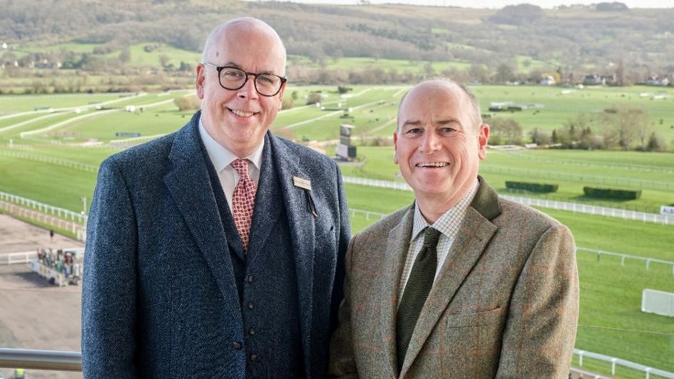 Jim Mullen (left), Chief Executive of The Jockey Club, and Robin Mills, CEO, Compass Group UK & Ireland