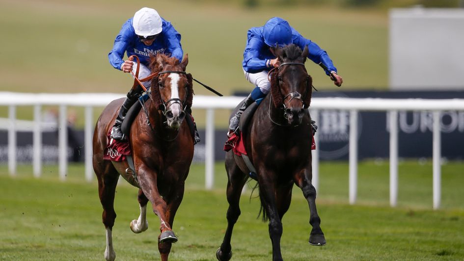 Hawkbill and Frontiersman fight out the finish at Newmarket
