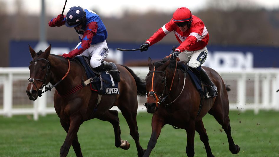Crambo (right) gets to Paisley park at Ascot