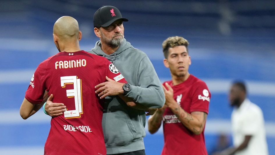 Fabinho with Jurgen Klopp