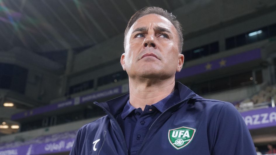 Uzbekistan's head coach Fabio Cannavaro