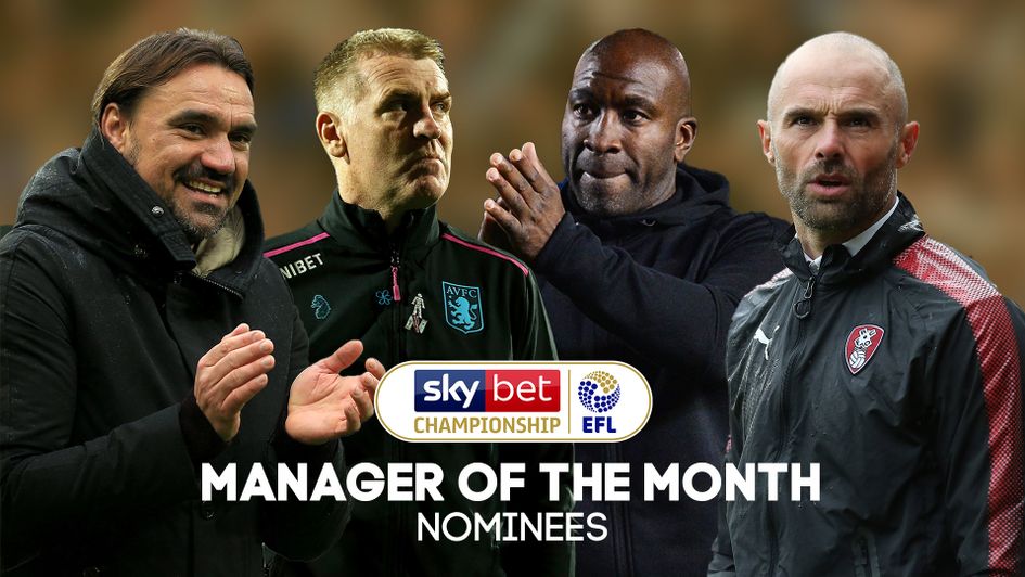 The nominees for the November Manager of the Month