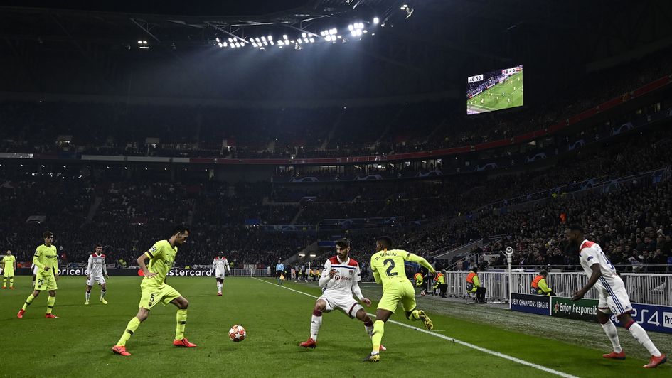 It finished goalless between Barcelona and Lyon