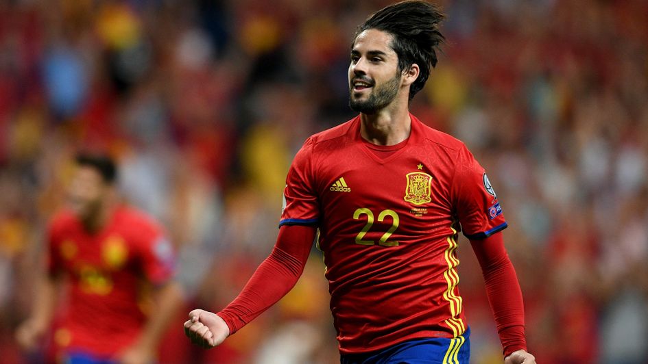 Isco celebrates