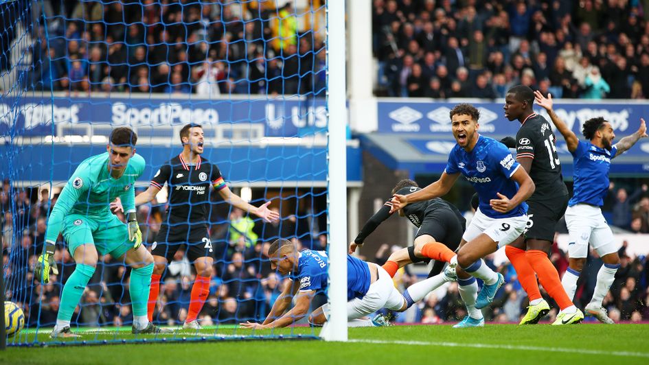 Richarlison scores against Chelsea