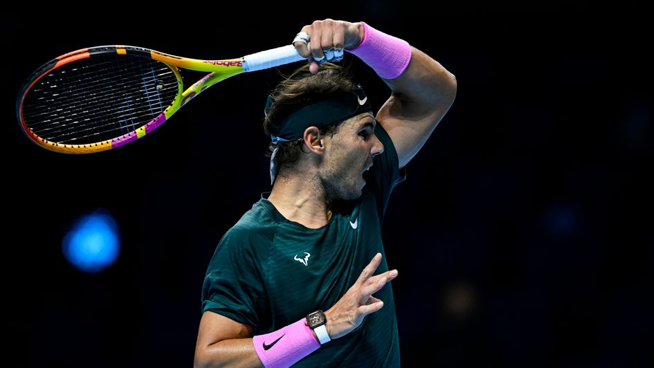 Rafa Nadal in action