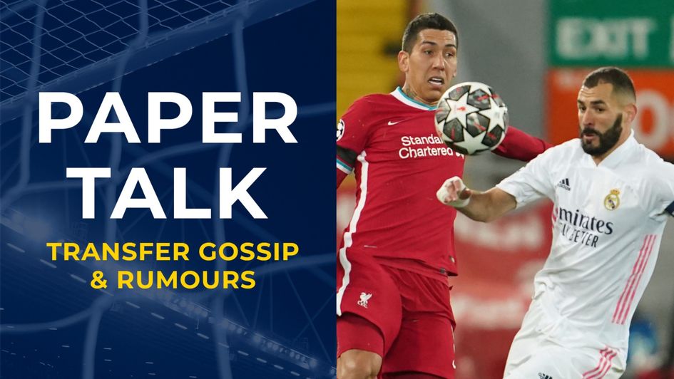 Paper Talk graphic with Roberto Firmino and Karim Benzema