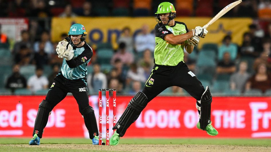 Chris Green in action with the bat