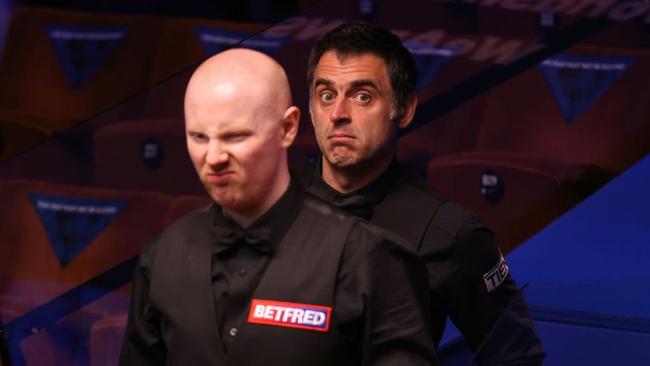 Ronnie O'Sullivan and Anthony McGill traded punches at the Crucible