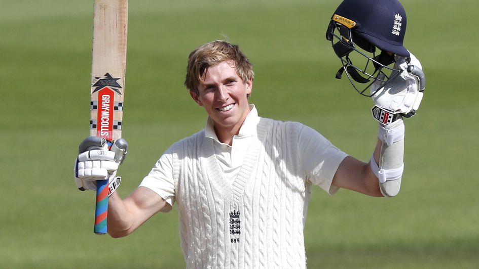 Zak Crawley salutes a Test double-hundred before eventually falling for 267 runs