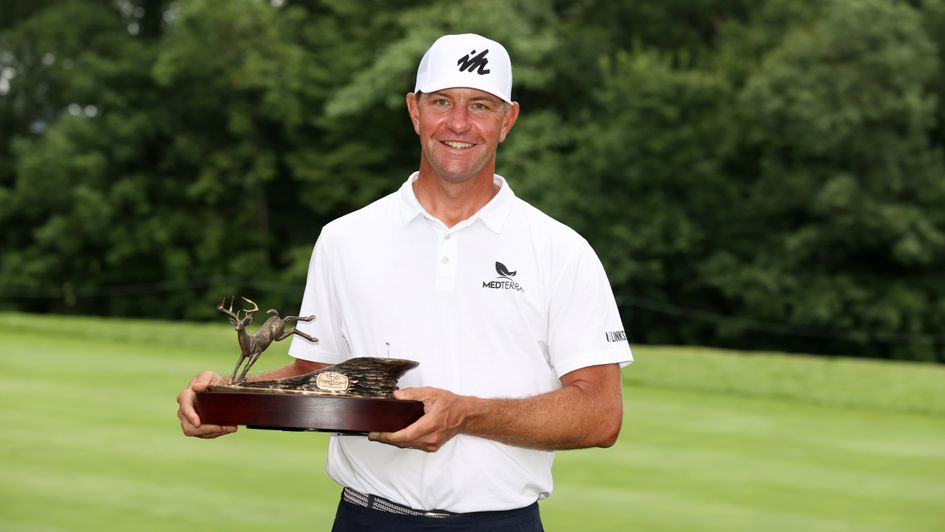 Lucas Glover celebrates victory
