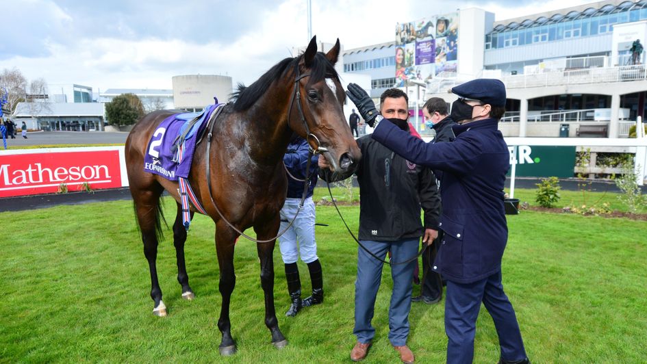Aidan O'Brien with Bolshoi Ballet after the Ballysax