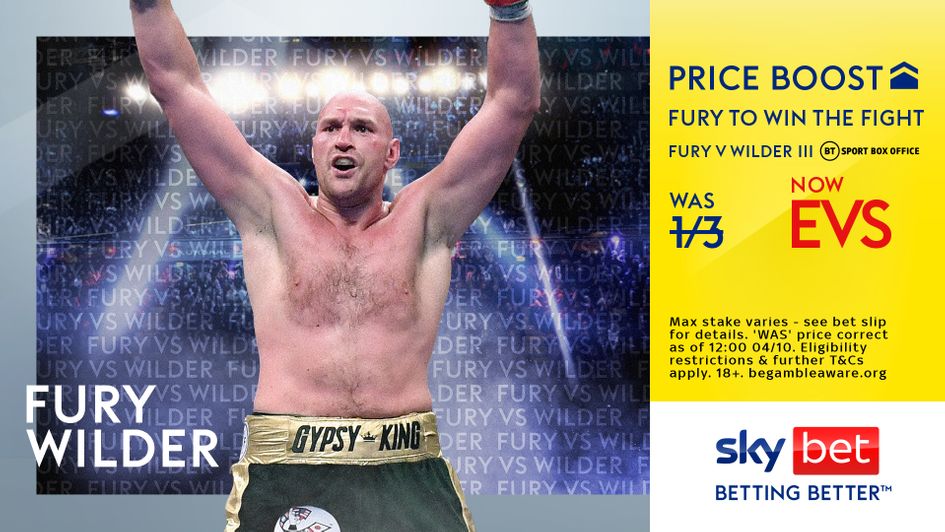Sky Bet are boosting the odds on Fury beating Wilder again