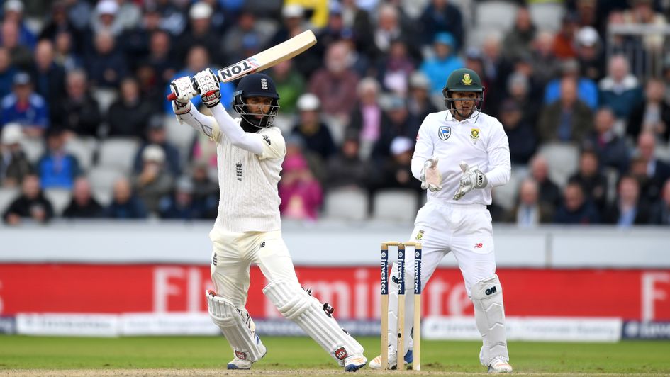 Moeen Ali hits through the offside