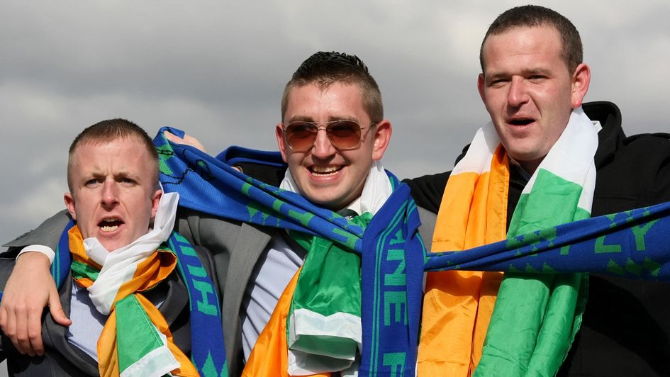Hurricane Fly fans at Cheltenham in 2013