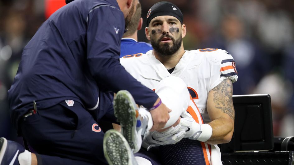 Zach Miller following his injury in New Orleans