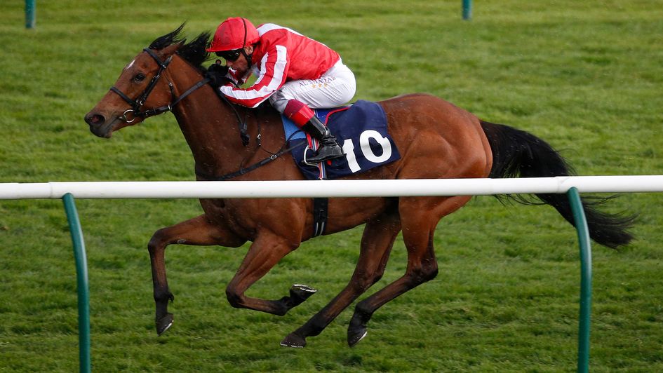 Nathra pictured in action at Newmarket