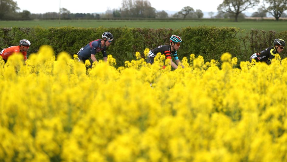 The peloton during stage one of the Tour de Yorkshire