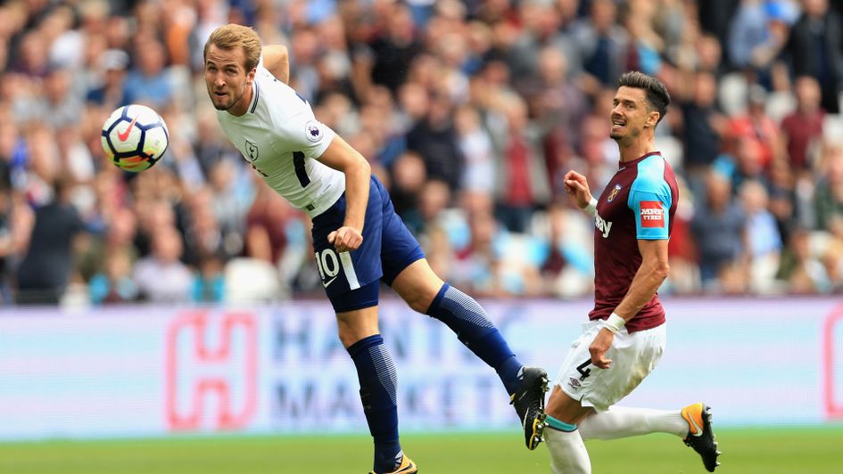 Harry Kane scores first for Tottenham against West Ham