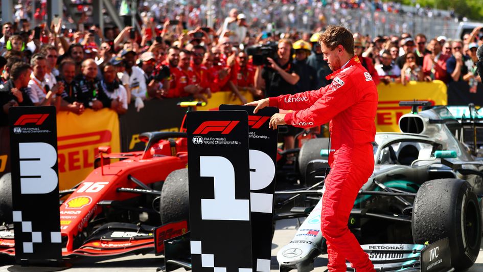Sebastian Vettel takes matters into his own hands