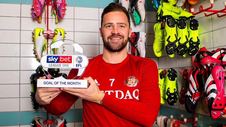 Chris McGuire also won the September Goal of the Month for Sky Bet League One