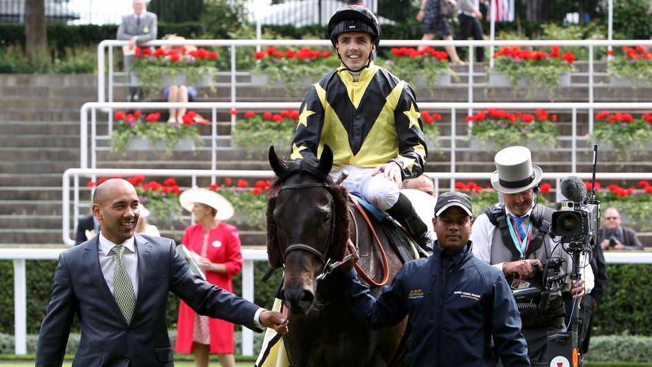 Martin Harley returns in triumph on Goldream at Royal Ascot