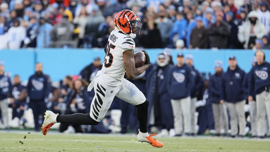 Tee Higgins of the Cincinnati Bengals