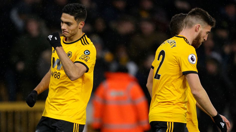 Raul Jimenez opens the scoring for Wolves against Bournemouth