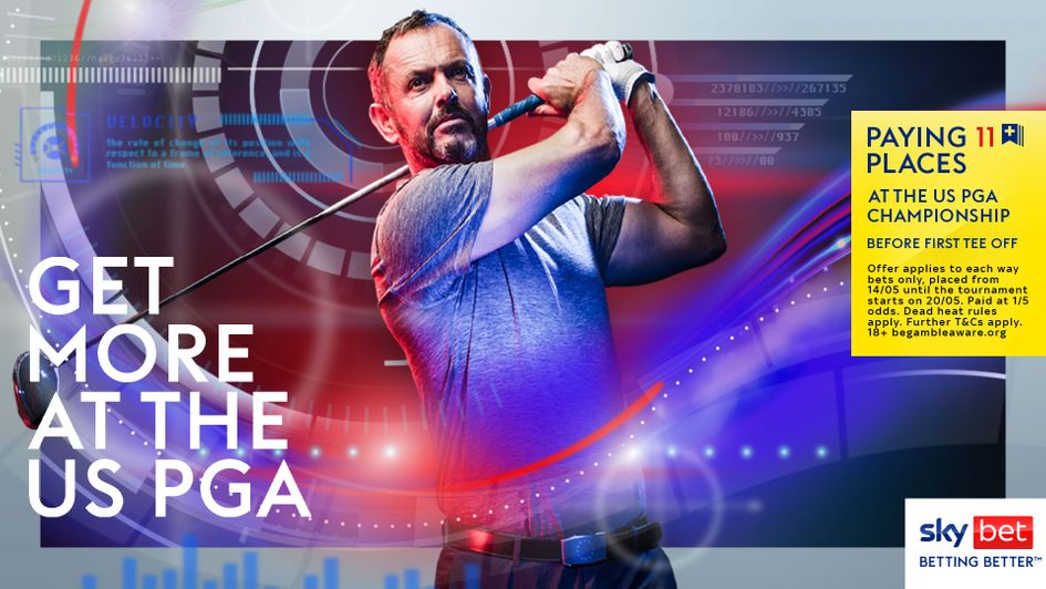 Sky Bet are paying 11 places at this week's PGA Championship