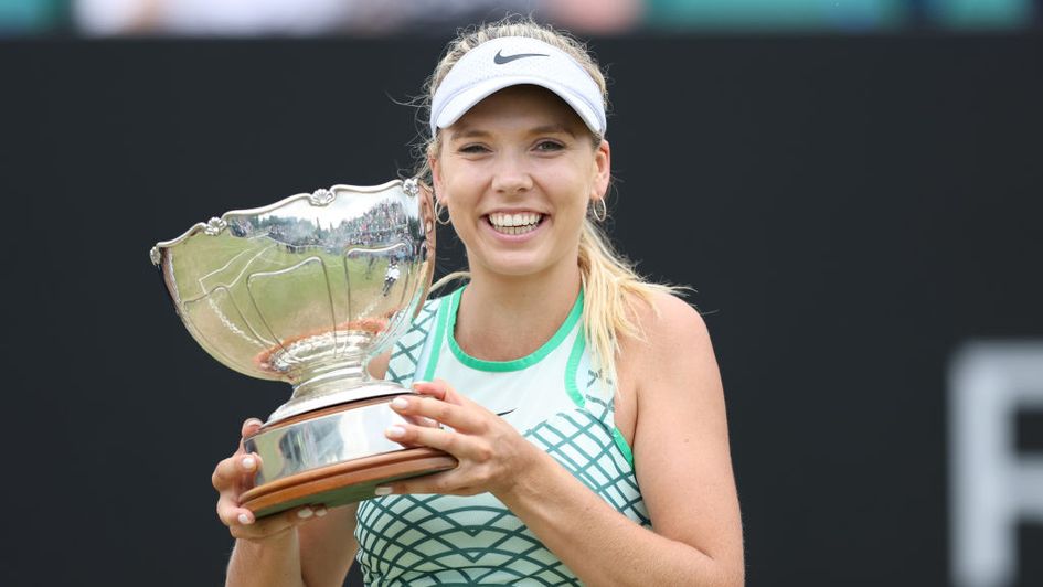 Katie Boulter wins first WTA title with victory in all-British final in