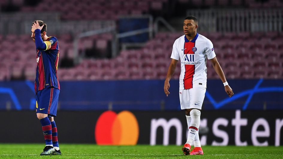 Kylian Mbappe hit a hat-trick against Barcelona